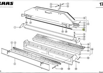 Osłona gumowa uszczelka pokrywa młocarni Claas Mega Dominator