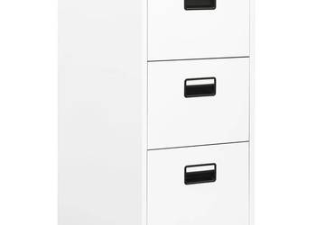 vidaXL Szafka kartotekowa, biała, 46x62x102,5 cm(SKU:336274)