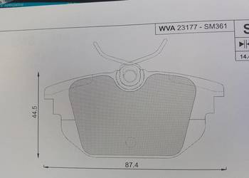 SM361 Klocki hamulcowe kpl. tył ALFA ROMEO 145, 146, 155, Tipo,Uno,Marea