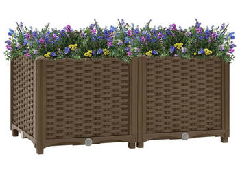 Donica do podniesionej rabaty 80x40x38 cm polipropylen WM-316516