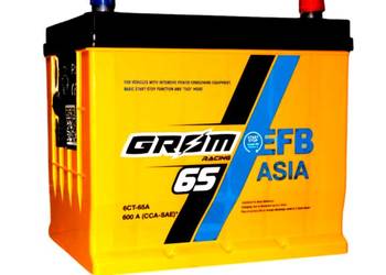 NOWY Akumulator Grom Racing 65Ah 600A Japan EFB PRAWY PLUS
