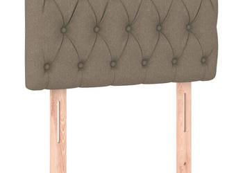 Zagłówek do łóżka taupe 80x7x78/88 cm tkanina WM-346302