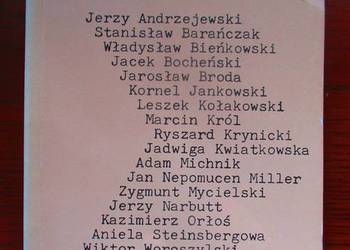 Zapis 8 / 1978r - Barańczak / Orłoś / Krynicki / wiersze / poezja