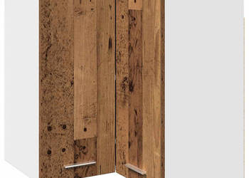 Wisząca szafka narożna stare drewno 57x57x60 cm WM-856122