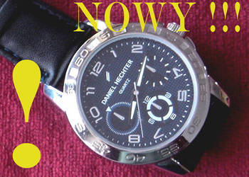 Zegarek NOWY Daniel Hechter DUŻY męski Atlas Man MONTRE stylowy ŁADNY