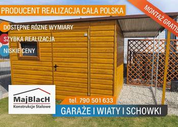 Złoty Dąb Garaż Blaszany-Schowek Narzędziowy |Wiata Ogrodowa–Maj-Blach
