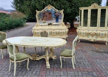 Komplet mebli wenecki salon / jadalnia w stylu Rokoko (nr 8927)