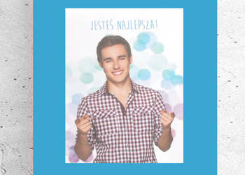 Violetta plakat z Leonem, aktor Jorge Blanco plakat A4, przystojniak plakat