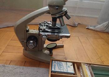 Mikroskop biologiczny PZO lata 60 -te