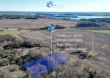 Działka 3006m2 Ostrowite
