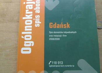 Starocie z PRL - Książka telefoniczna Gdańsk 2008/2009 TANIO
