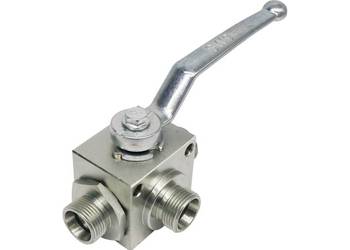 ZAWÓR HYDRAULICZNY RĘCZNY KULOWY 3 DROGOWY M22x1,5 60L [0307