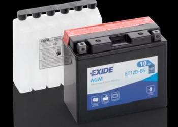 Akumulator motocyklowy 10Ah 160A EXIDE ET12B-BS YT12B-BS 12V