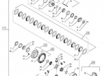 New Holland T6090 T6070 T7230 Mechanizm róźnicowy 87324504