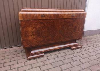 Komoda ART-DECO RTV Orzech Zjawiskowa Stara Antyk Po Renowacji.