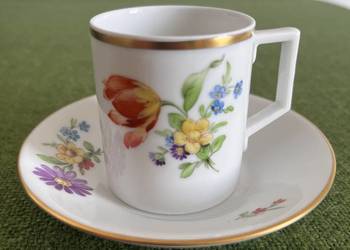 Filiżanka do espresso sygn. Höchst ręcznie malowana
