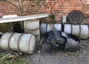 Beczka stalowa ocynkowana na paliwo 200l