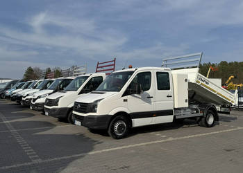Volkswagen Crafter 6 Osób Brygadówka DOKA Zabudowa Wywrotka (nie IVECO, RE…