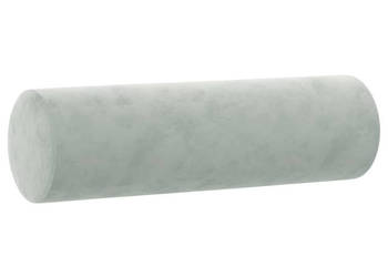 Poduszki ozdobne 2 szt. jasnoszare Ø15x50 cm aksamit WM-349509