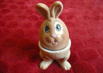 Sól i pieprz - Zając - 11 x 5 cm - Solniczka i podstawka na jajko