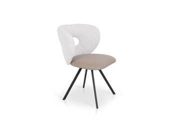 Krzesło LOMI skóra + tkanina Meble Wanat