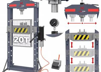 Prasa Hydrauliczna Pneumatyczna Warsztatowa 20T