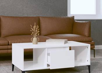 vidaXL Stolik kawowy, biały o wysokim połysku(SKU:821070)
