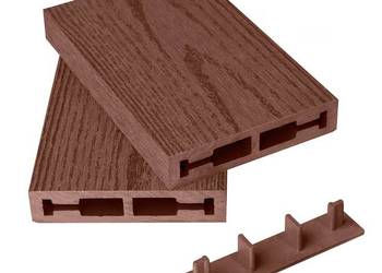 Sztacheta 92x20mm - kolor : czerwony - słoje drewna!