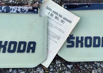 SKODA 120 GLS S110R 100 S100 105 110L DE LUXE RARYTAS NOWE BIAŁE! CHLAPACZE