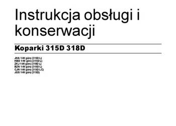 CATERPILLAR  315D  318D  koparka gąsienicowa DTR Instrukcja obsługi