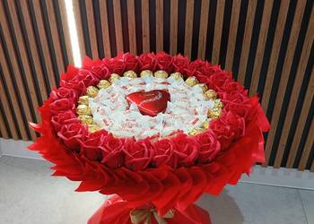 Słodki bukiet Prezent na Ślub Urodziny Dzień Kobiet Słodki box