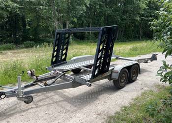 Przyczepa Laweta THULE T3 uchylna płaska 2 osie DMC 2000