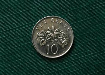 SINGAPUR - 10 centów, 1990r