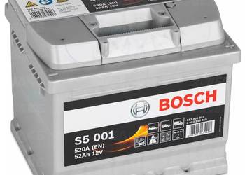 Akumulator 52Ah 520A Bosch Silver  S5001 PRAWY PLUS