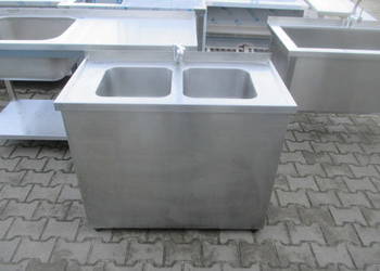 Zlew Gastronomiczny 2 Komorowy Z Drzwiami 100/50/85