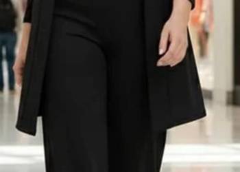 Komplet elegancki damski czarny xl-xxl
