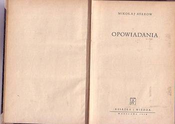 (9215) OPOWIADANIA – MIKOŁAJ ATAROW