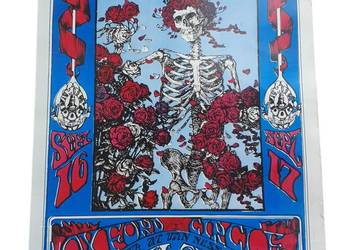Stary plakat koncertowy Grateful Dead Oxford Circle Avalon 1967 rarytas
