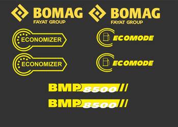 Naklejki Bomag BMP 8500 zamienniki odporne