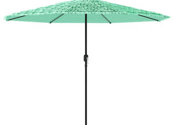 Parasol ogrodowy na stalowym słupku zielony 324x324x247 cm WM-4005111