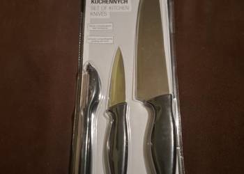 Zestaw noży kuchennych SMUKEE Home – 3 elementy (2 noże + obieraczka)