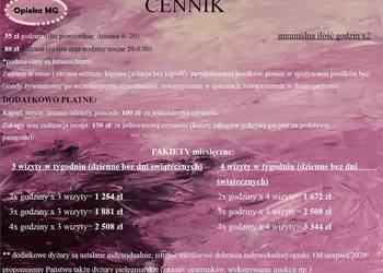 Opieka nad osobami starszymi/ niepełnosprawnymi