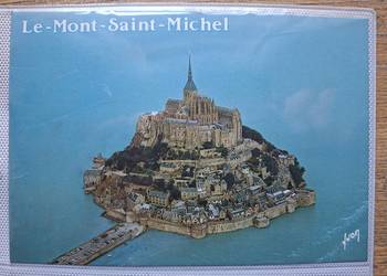 Francja Le- Mont- Saint- Michel pocztówka