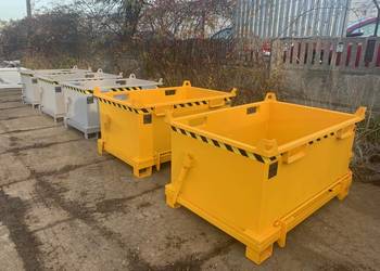 Kontener Z Otwieranym Dnem PMDB 750L Do Dźwigów, Wózków