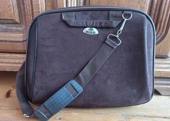 Torba Etui zamszowa na laptopa POLO 15'' brąz
