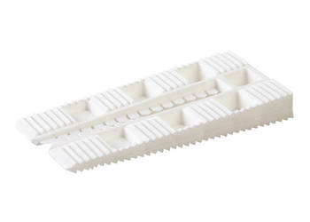 Kliny do poziomowania łat 100 szt 10x38x77 mm kliny plastikowe