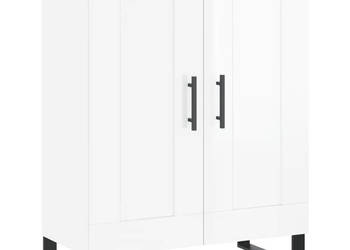 Szafka biała połysk 695x34x90 cm materiał drewnopochodny WM-830222