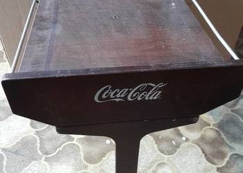 Mały składany stolik stoliczek Coca Cola gadżet do kolekcji