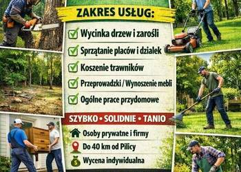 Oczyszczanie Placów- działki-zarośnięte tereny-posesje