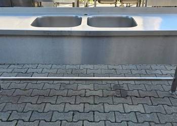 Zlew 2 Komorowy Z Blatem Roboczym - 200/60/85 cm - M.1043 N